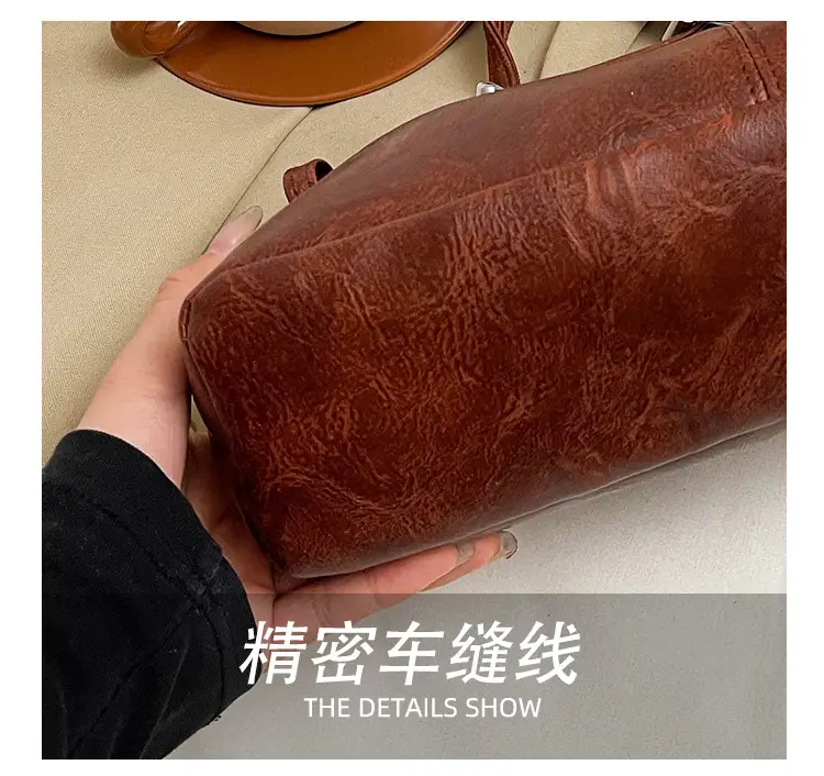 2025 Retro Brown Leather Shoulder Bag for Women — feature 8