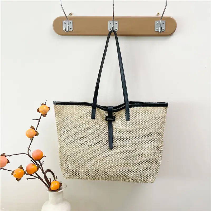 Western Straw Tote Bag Large Capacity 2025 Spring - Image 3