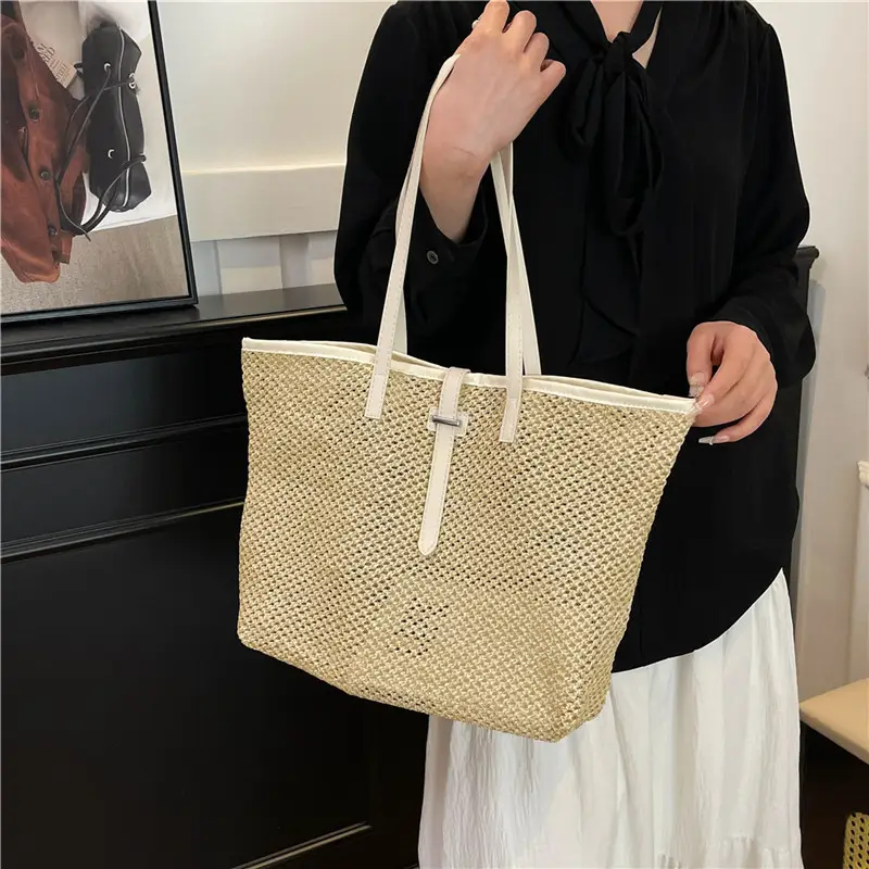 Western Straw Tote Bag Large Capacity 2025 Spring - Image 6