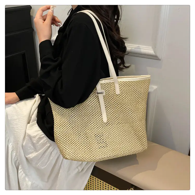 Western Straw Tote Bag Large Capacity 2025 Spring — feature 16