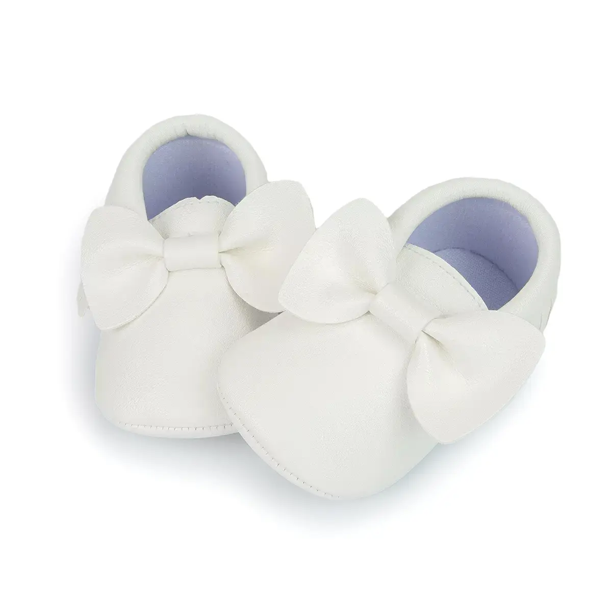 Gold Tassel Bow Slip-On Baby Shoes 0-1Yr Soft Soled