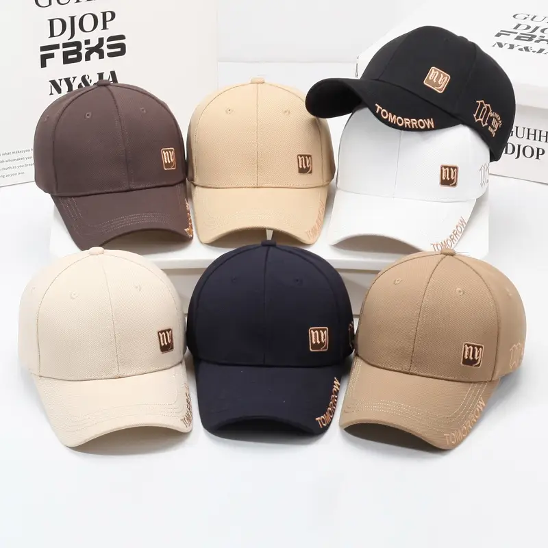 Men's Black Embroidered Baseball Cap with Logo - Image 11