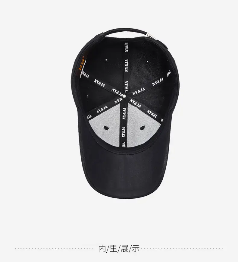 Men's Black Embroidered Baseball Cap with Logo β feature 14