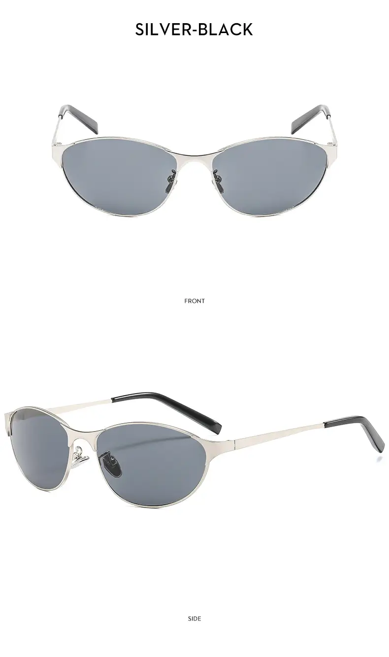 American Cat's Eye Wind Sunglasses Gold Frame — feature 15