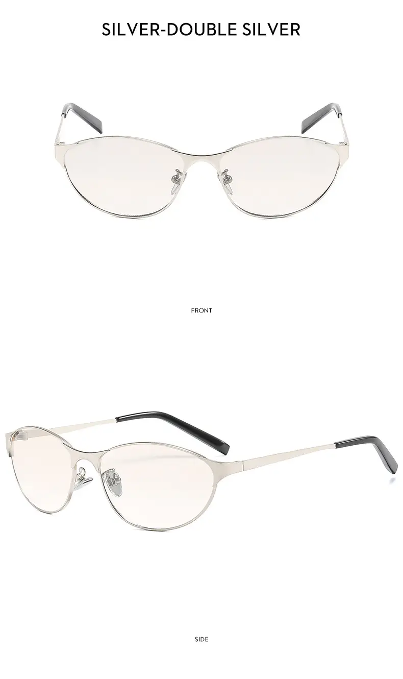 American Cat's Eye Wind Sunglasses Gold Frame — feature 18