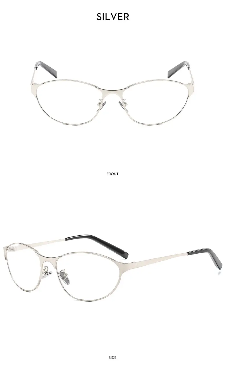 American Cat's Eye Wind Sunglasses Gold Frame — feature 20