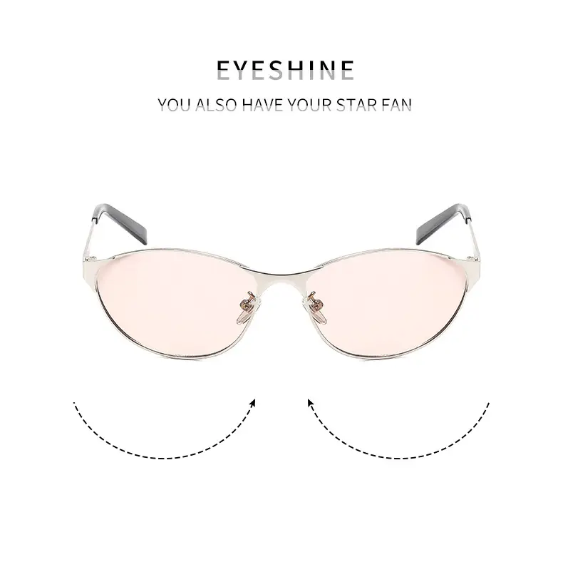 American Cat's Eye Wind Sunglasses Gold Frame — feature 6