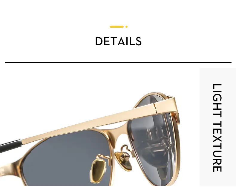 American Cat's Eye Wind Sunglasses Gold Frame — feature 9