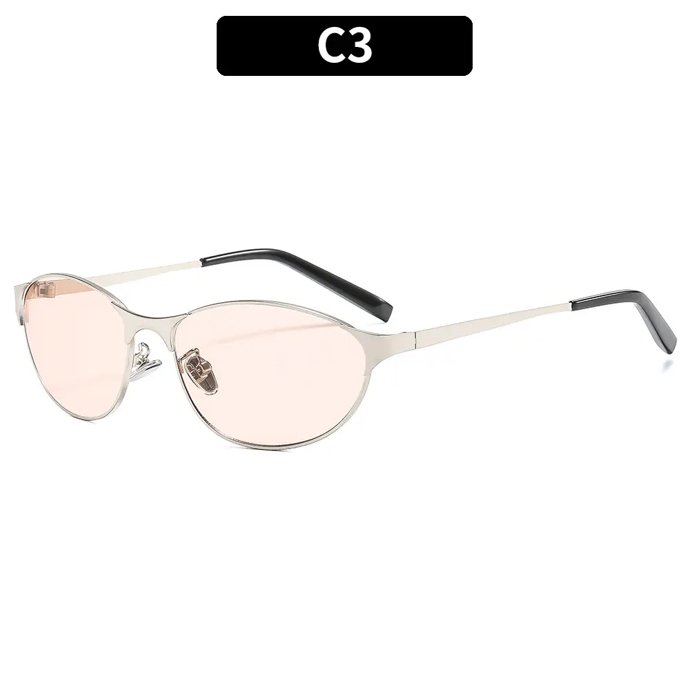 American Cat's Eye Wind Sunglasses Gold Frame