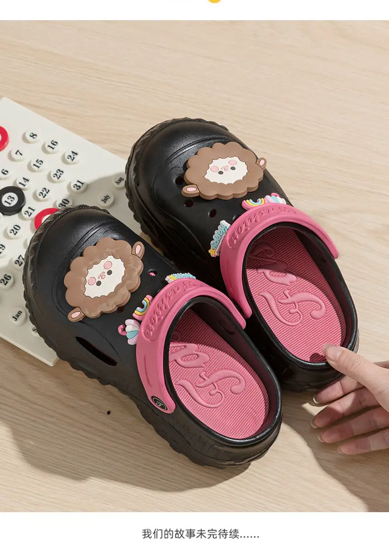 Cartoon Cute Toe-Toe Sandals, Beach Shoes, Thick-Soled Clogs, Women's Summer Fashion Outer Wear New Style — feature 4