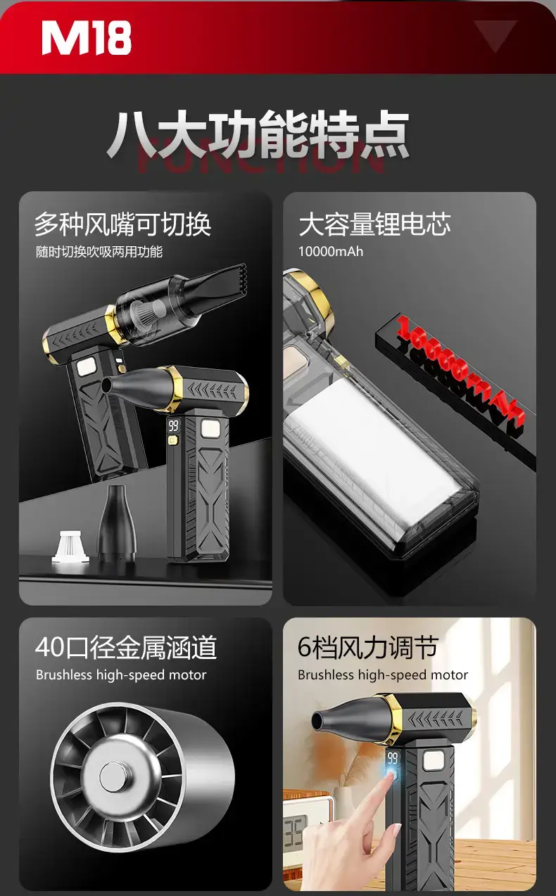 High-Speed Turbo Hair Dryer with Dust Collector — feature 22
