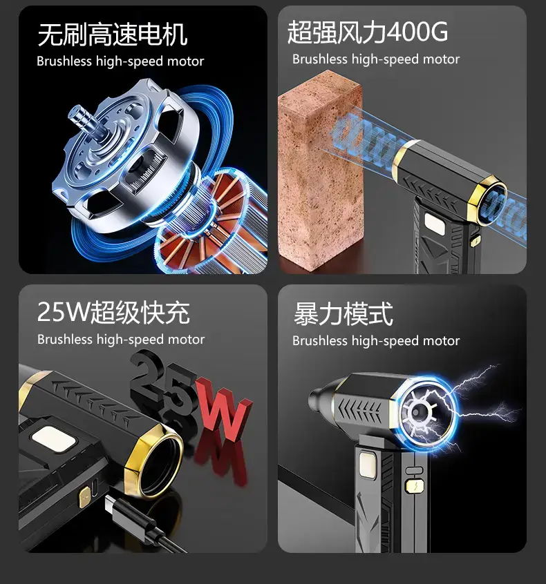 High-Speed Turbo Hair Dryer with Dust Collector — feature 23
