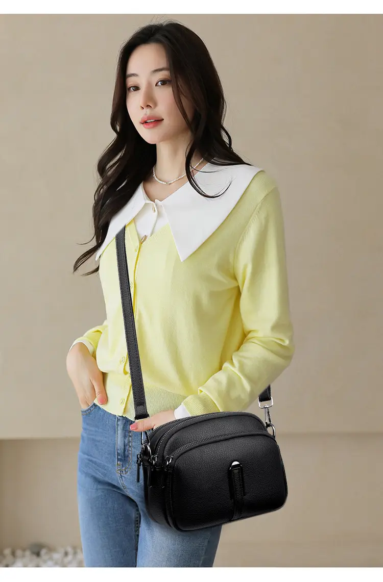 Black Textured Crossbody Bag for Women 2025 — feature 11