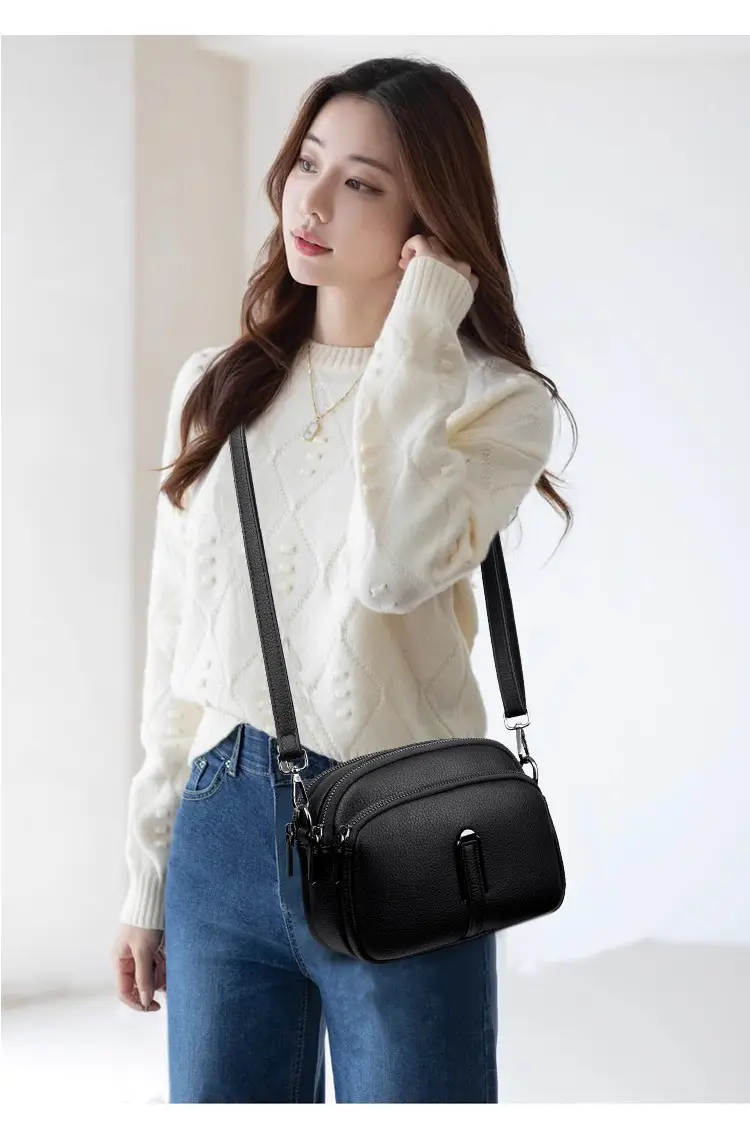 Black Textured Crossbody Bag for Women 2025 — feature 13