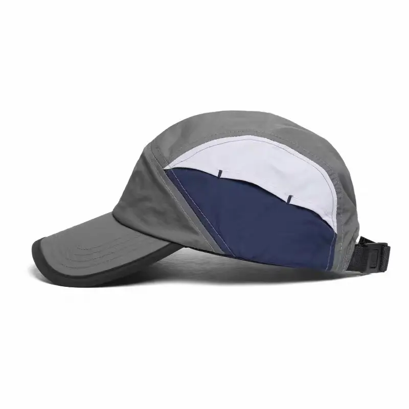 Men Color-Blocked Quick-Drying Baseball Cap with Duckbill Design - Image 4