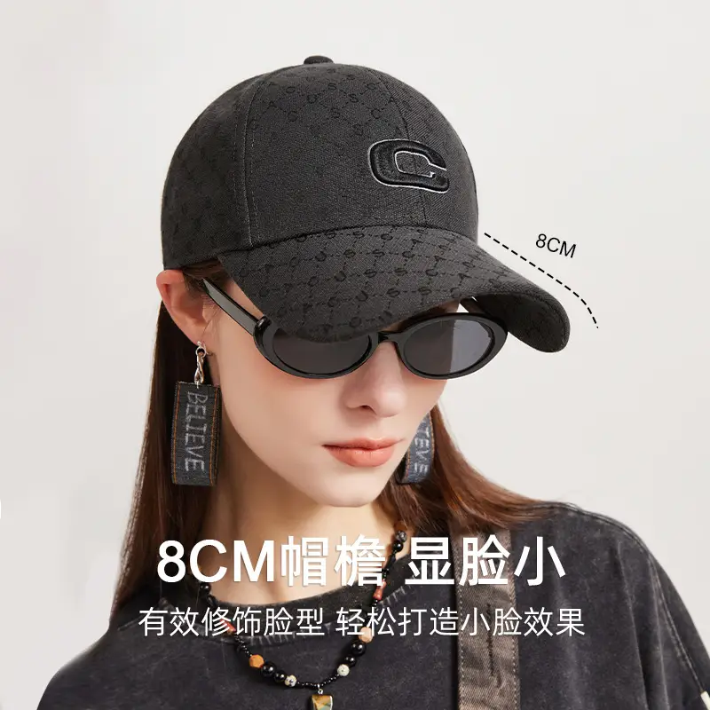 Men Black Embroidered Hip-Hop Cap Baseball Cap - Image 5