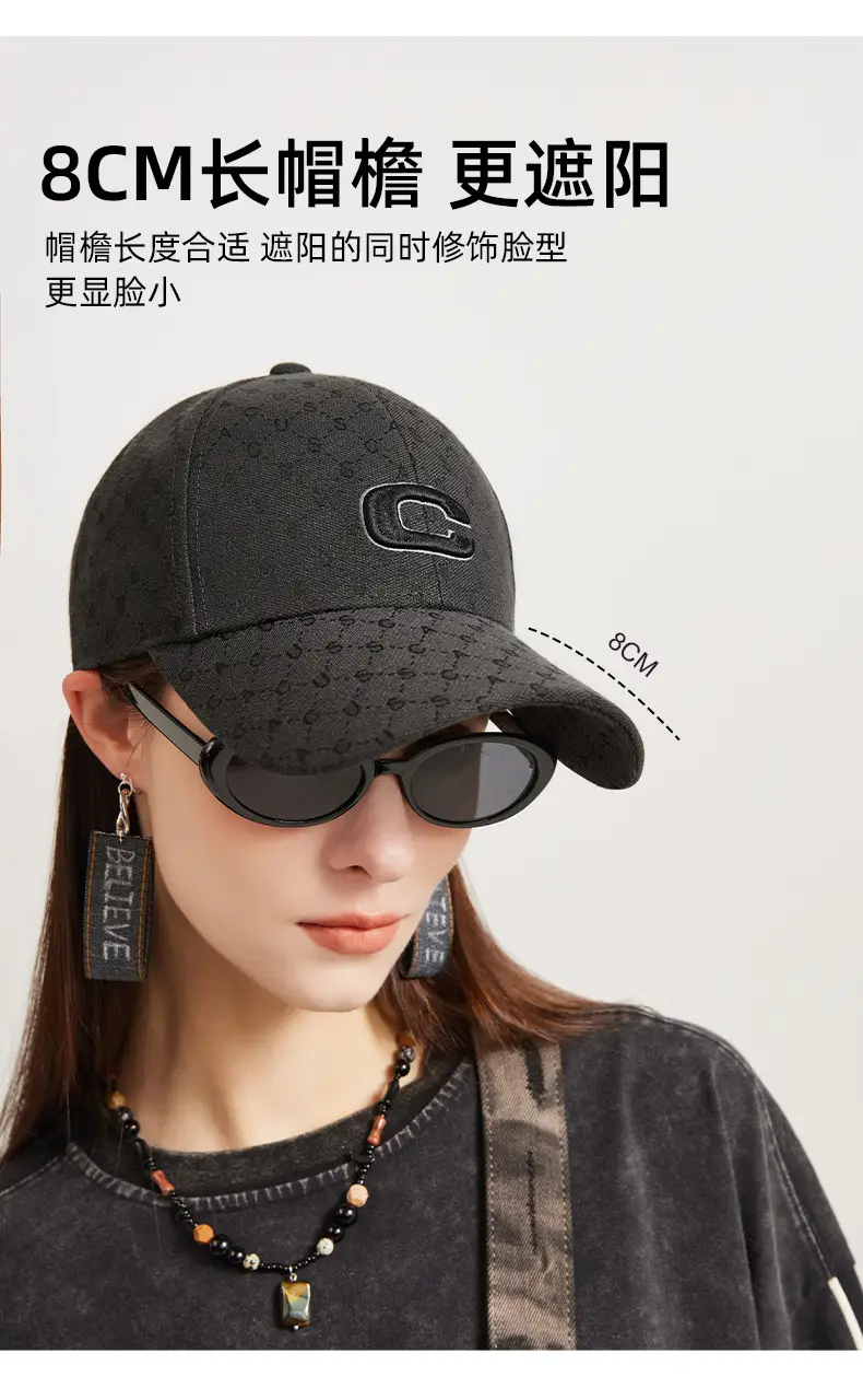Men Black Embroidered Hip-Hop Cap Baseball Cap — feature 10