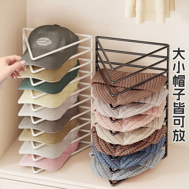 Multi-layer Wardrobe Storage Rack for Hat Organization