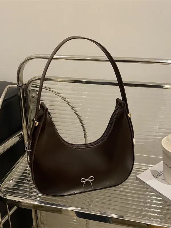 Women's Red French Bow Shoulder Bag 2025 - Image 5