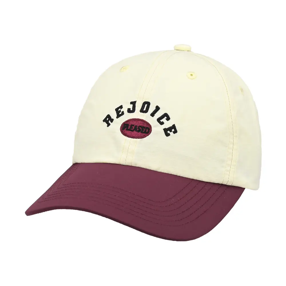 Rejoe Baseball Cap Cream Maroon Wholesale - Image 3