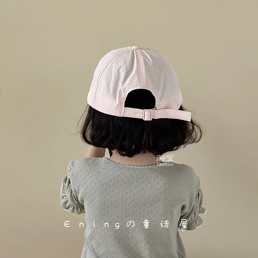 Pink Bow Baseball Cap for Girls & Babies Summer Sunscreen Cap - Image 10