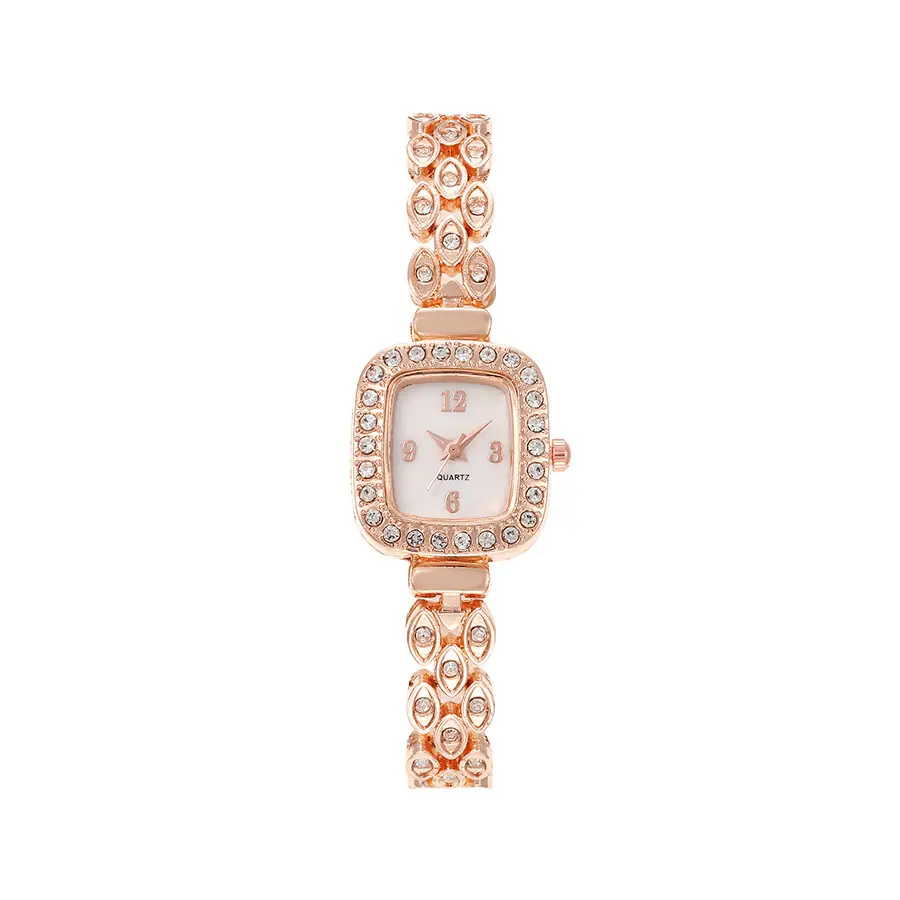Luxury Rose Gold Women's Watch with Diamond Strap - Image 6