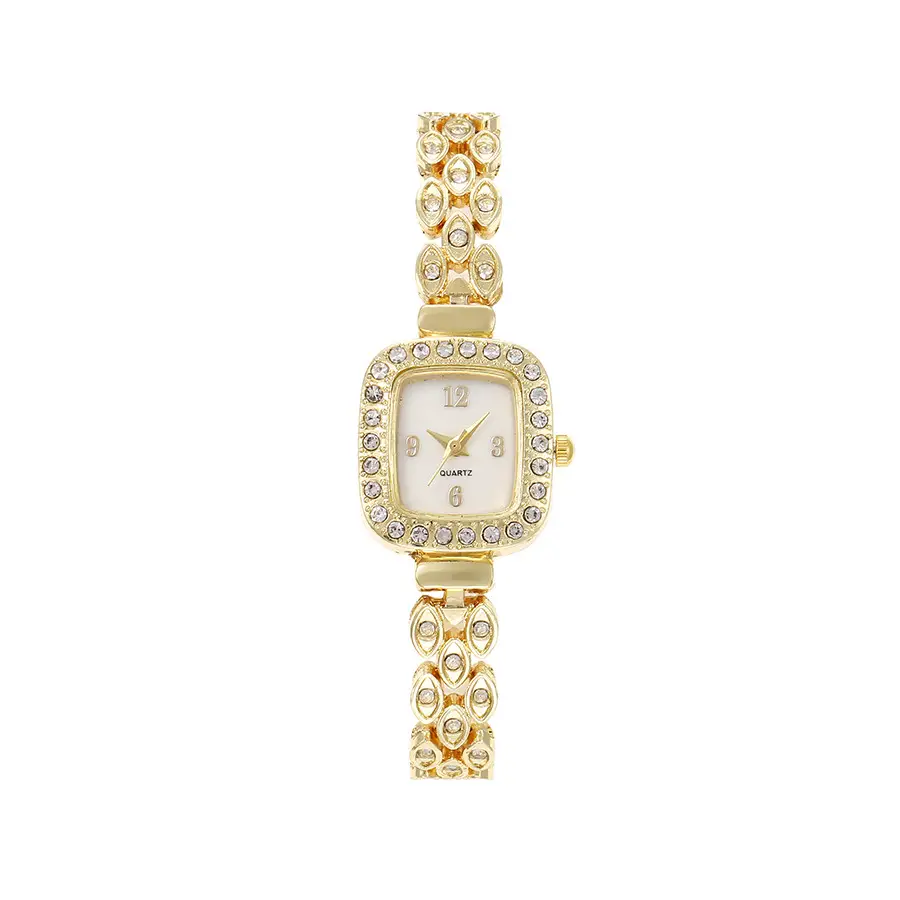 Luxury Rose Gold Women's Watch with Diamond Strap — feature 2