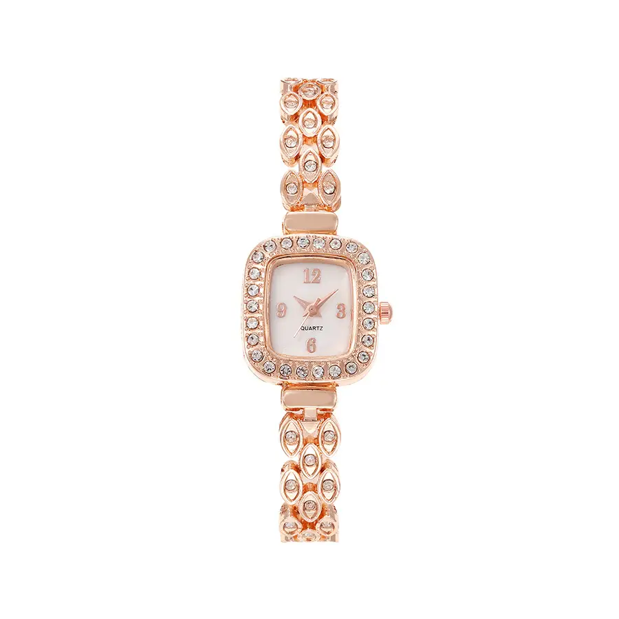 Luxury Rose Gold Women's Watch with Diamond Strap — feature 3
