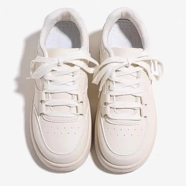 Women's White Korean Style Sneakers 2025 - Image 2