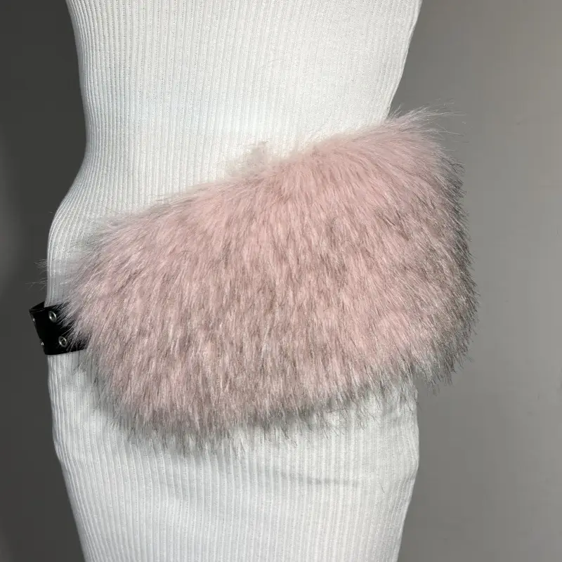 New Rabbit Fur Belt for Women Europe America Cross Border — feature 15