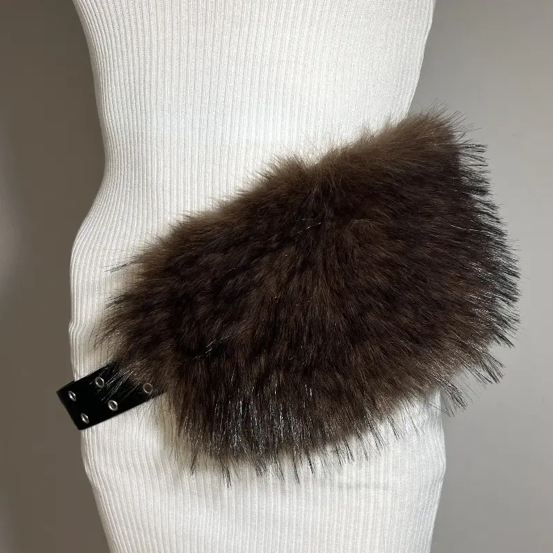 New Rabbit Fur Belt for Women Europe America Cross Border — feature 19