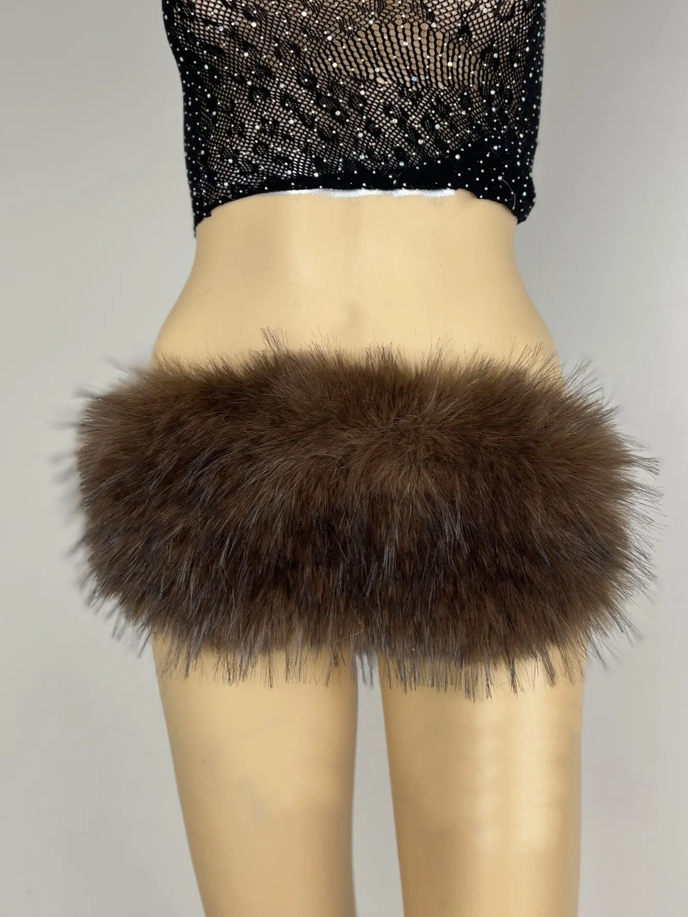 New Rabbit Fur Belt for Women Europe America Cross Border — feature 32