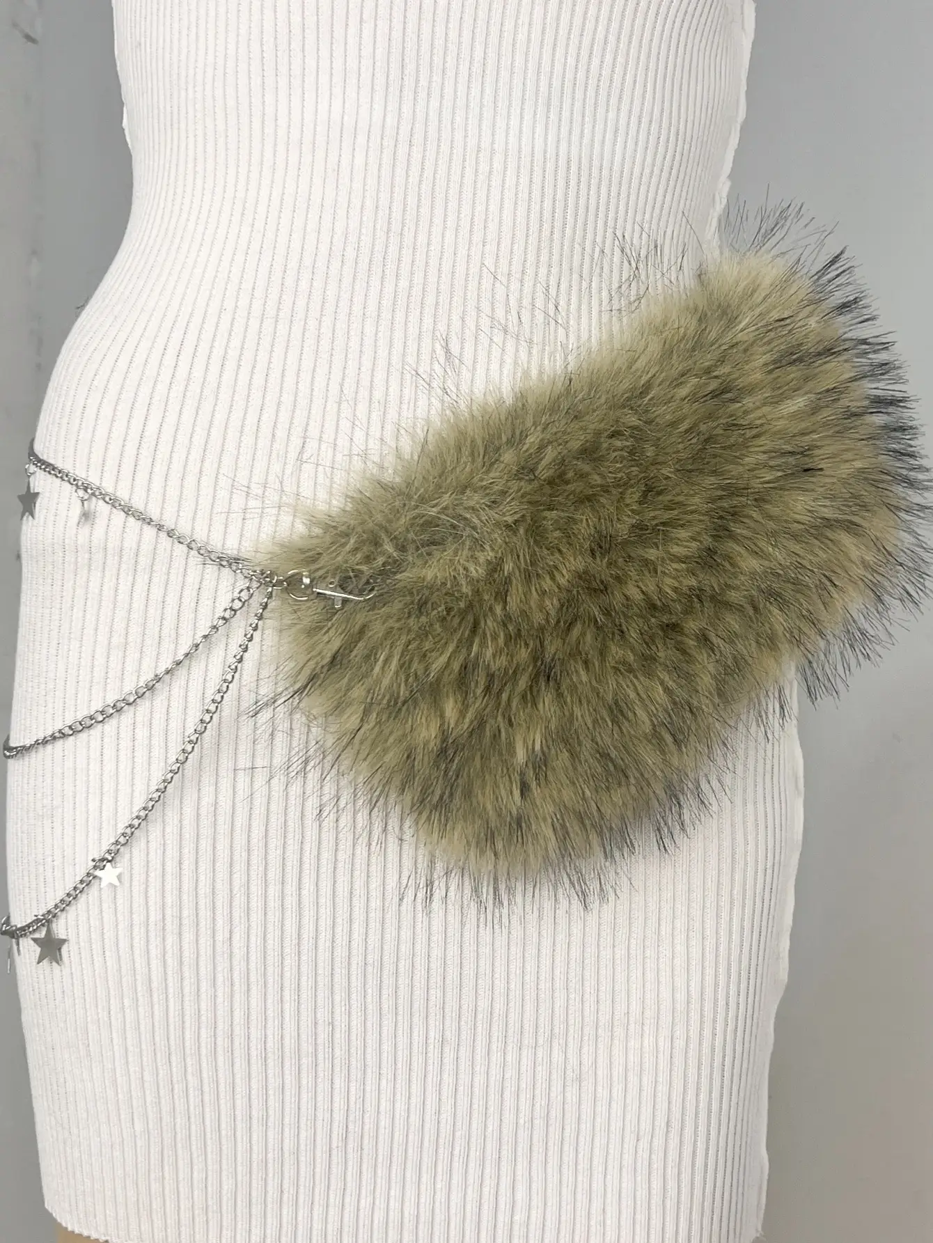 New Rabbit Fur Belt for Women Europe America Cross Border — feature 38