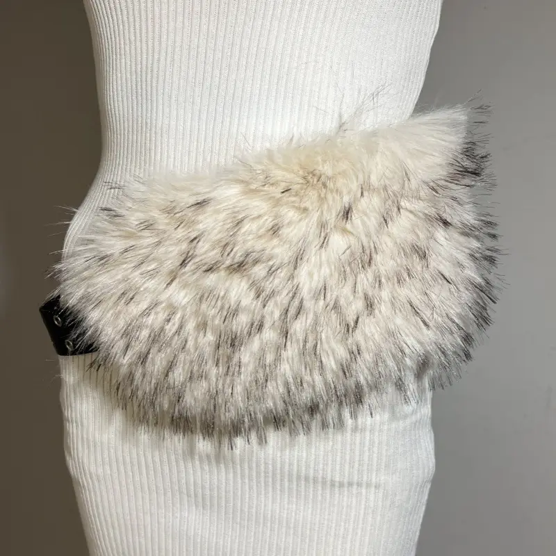 New Rabbit Fur Belt for Women Europe America Cross Border