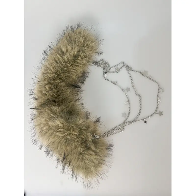 New Rabbit Fur Belt for Women Europe America Cross Border