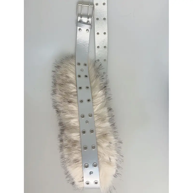 New Rabbit Fur Belt for Women Europe America Cross Border