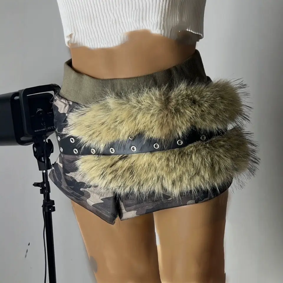 New Furry Belt for Women European American Cross Border Hot Selling Sexy Girdle Wide Belt - Image 19