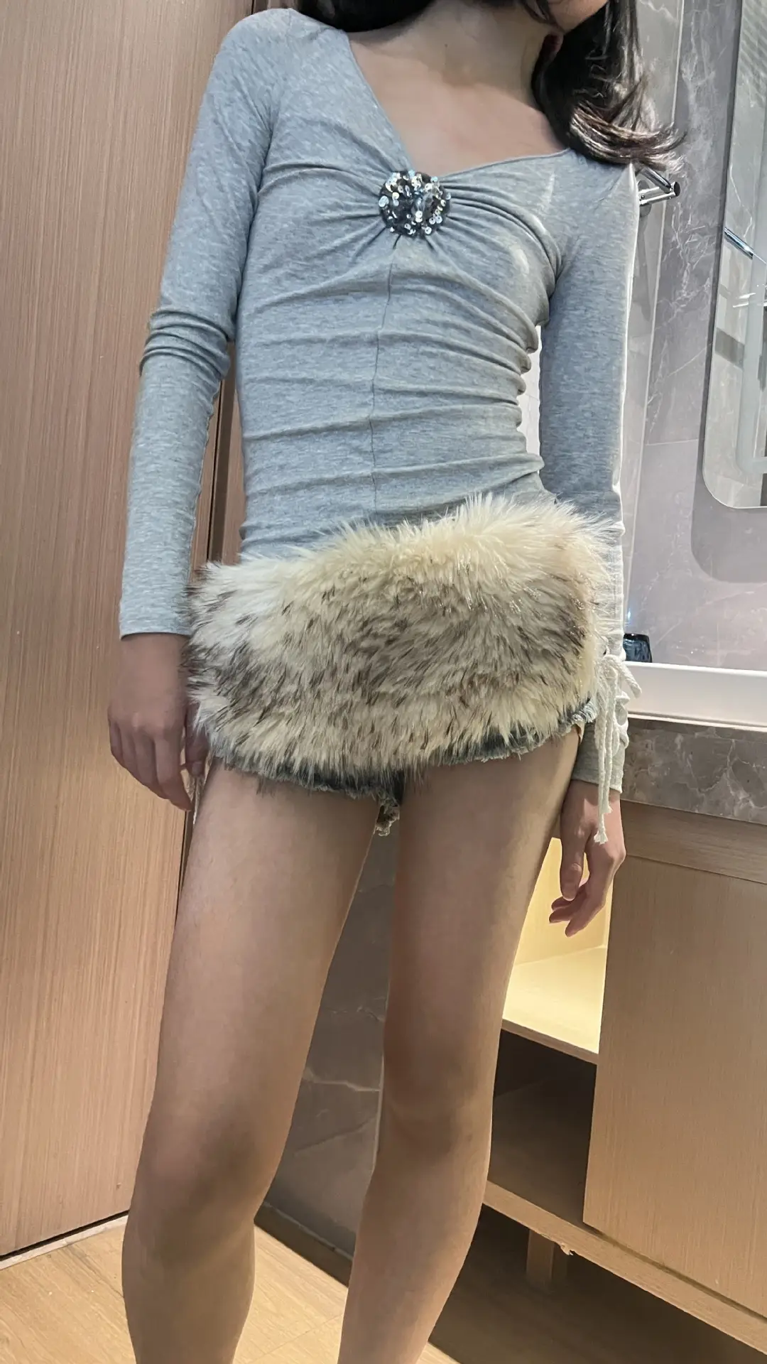 New Furry Belt for Women European American Cross Border Hot Selling Sexy Girdle Wide Belt - Image 17