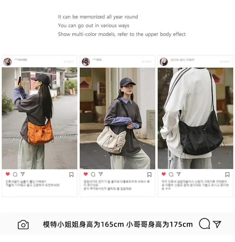 Orange Korean Style Crossbody Bag for Women — feature 2