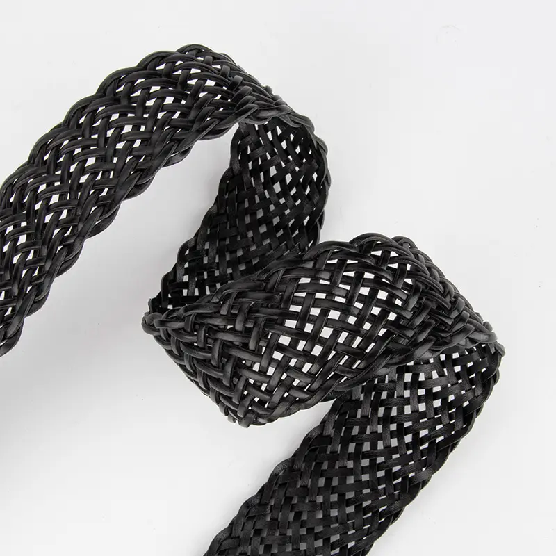 Women's Non-Perforated Woven Belt in Multiple Colors