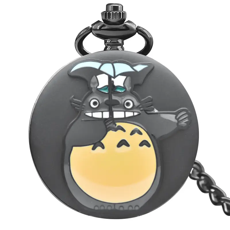 European Retro Classic Pocket Watch with Totoro Design