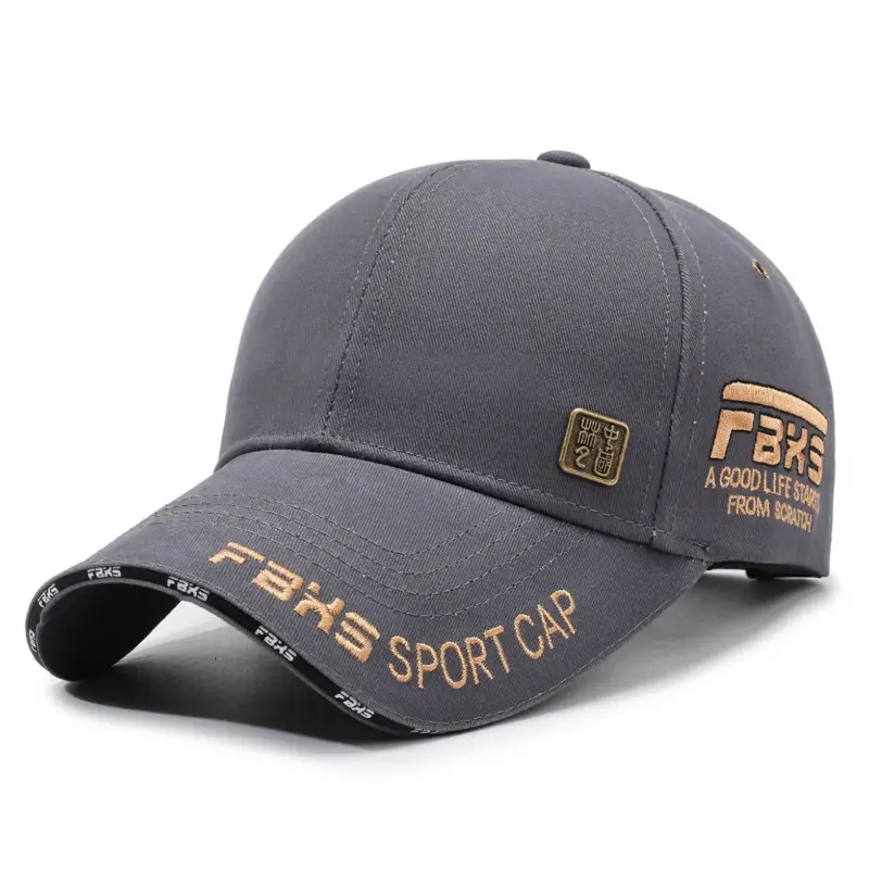 Men's Black Embroidered Baseball Cap Sport Cap - Image 2