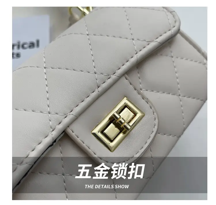 Black Quilted Chain Shoulder Bag for Women — feature 4