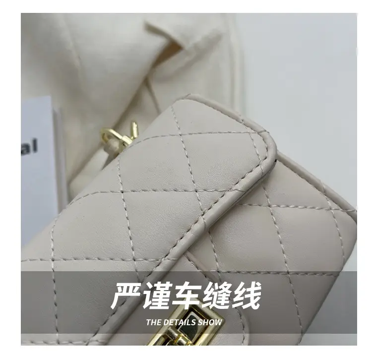 Black Quilted Chain Shoulder Bag for Women — feature 5