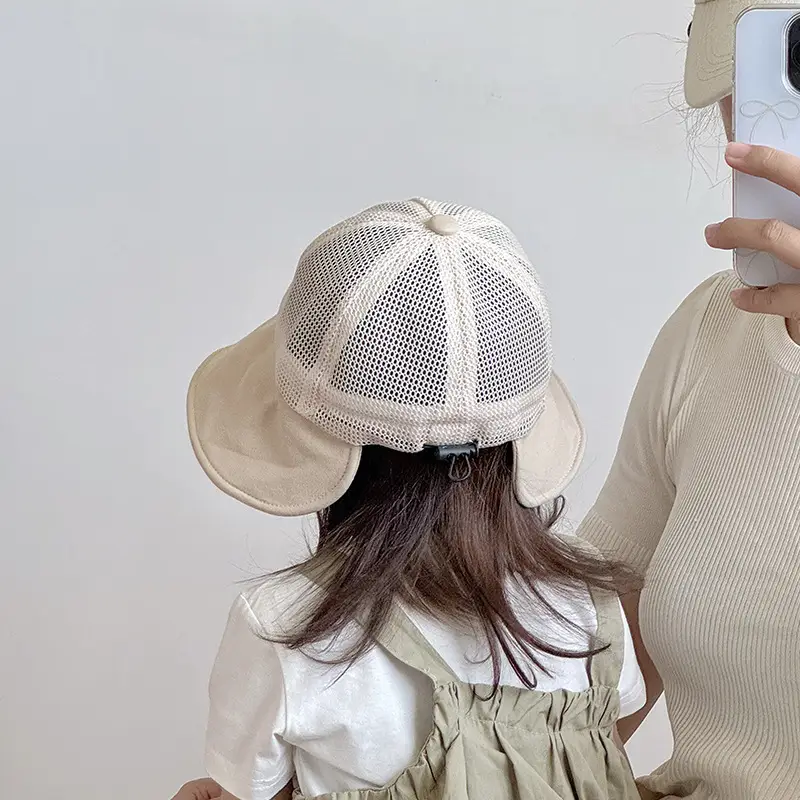 Baby Sun Hat with Big Brim Mesh Cap — feature 2