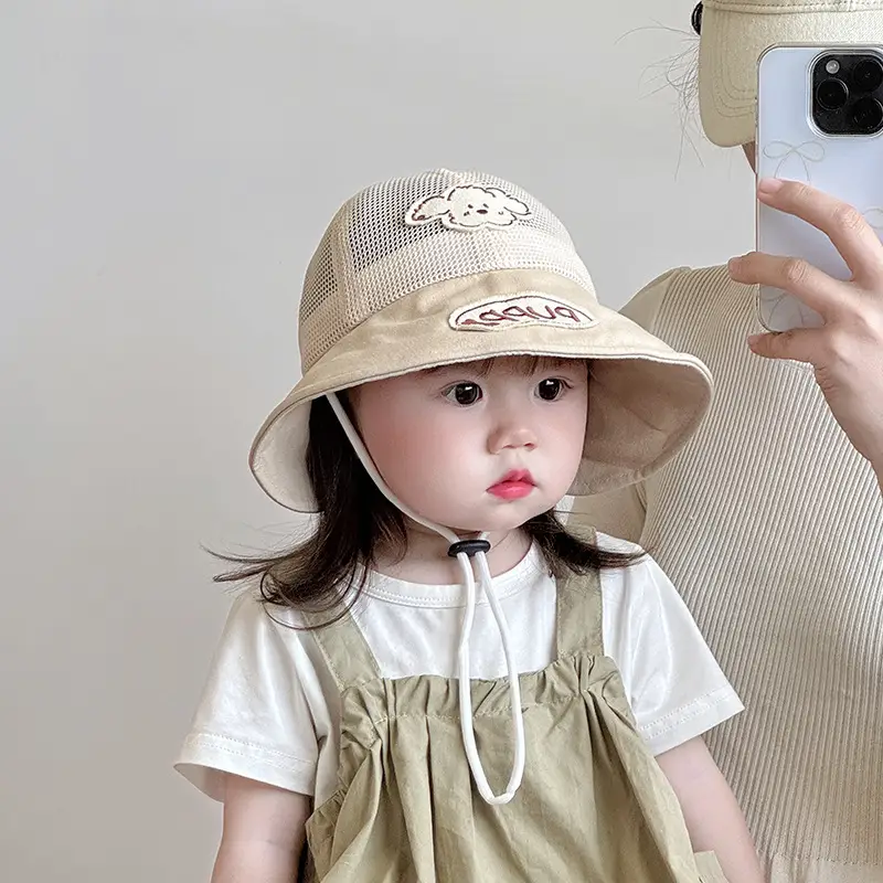 Baby Sun Hat with Big Brim Mesh Cap — feature 4