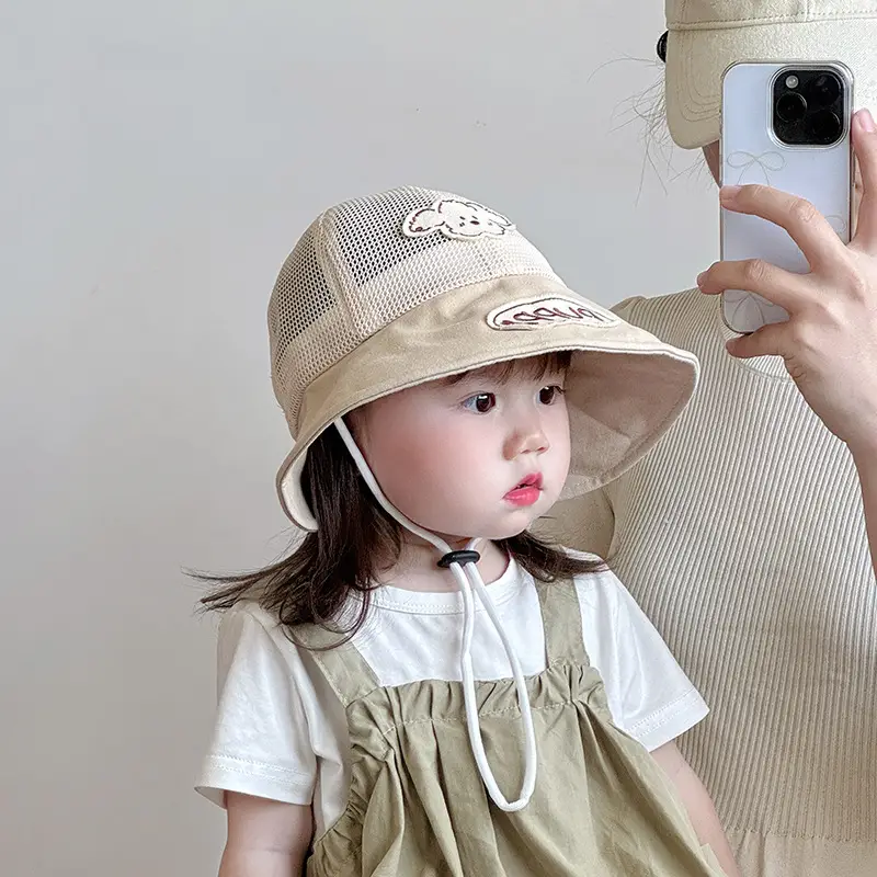 Baby Sun Hat with Big Brim Mesh Cap — feature 6