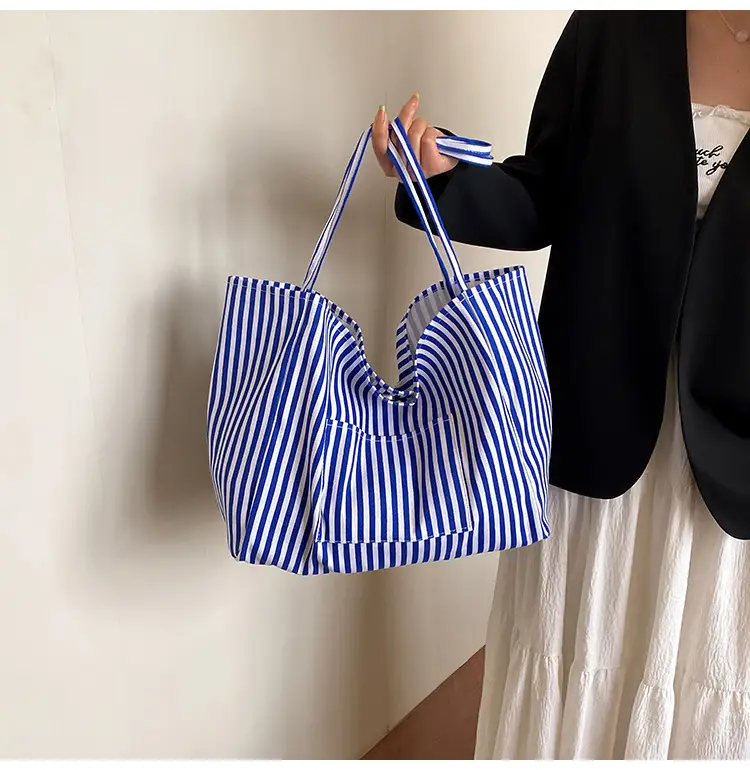 Red Striped Women's Hand Tote Bag 2025 Spring New Arrival — feature 13