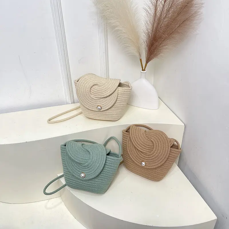 Artistic Crossbody Bag for Women, Large Capacity, Woven Design