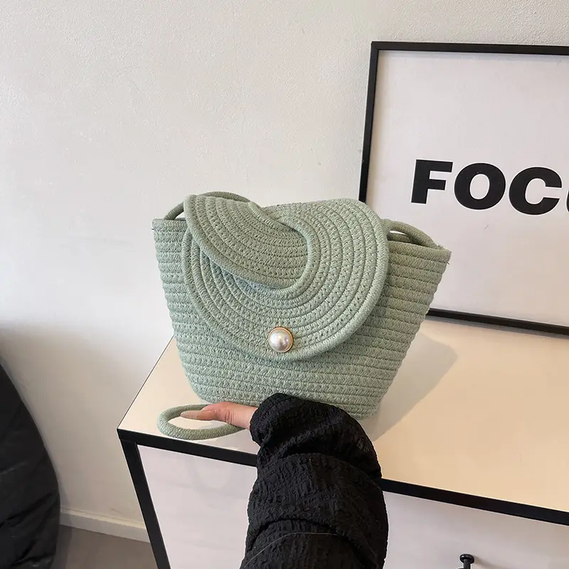 Artistic Crossbody Bag for Women, Large Capacity, Woven Design